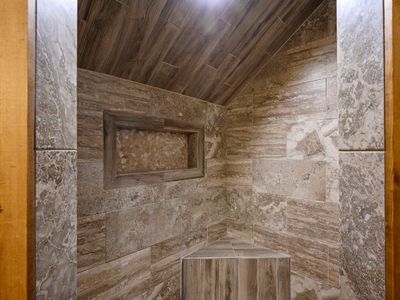 Huge walk-in shower!