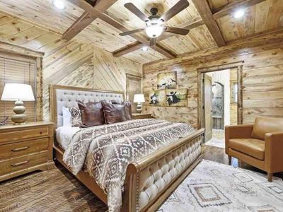 Downstairs Master King 1 with attached bathroom.