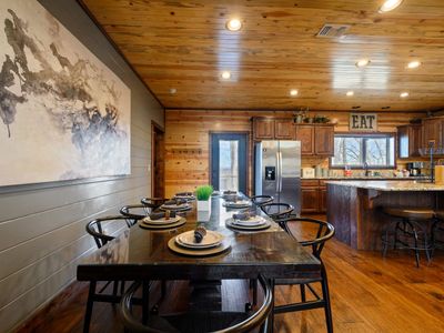Formal dining table with seating for 8!