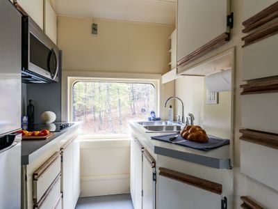 Kitchen equipped to get your day moving out of the station.