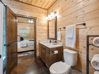 Shared Jack and Jill bathroom for King bedroom 1 & 2.