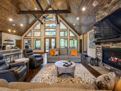 The main level has an open floor plan!