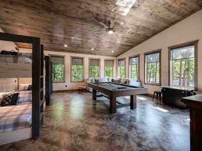 The game room/bunk room.,