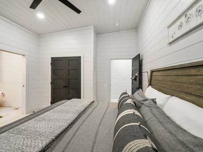 This suite includes a private full bathroom.