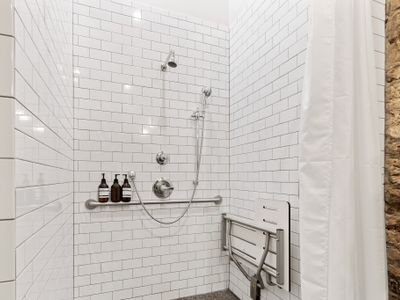 Beautiful shower that is ADA complaint