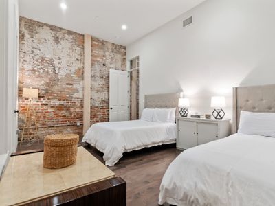 Bedroom with two beds perfect for groups
