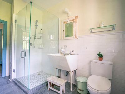 the quaint main floor bathroom