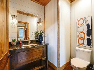 Half bathroom found on the main level