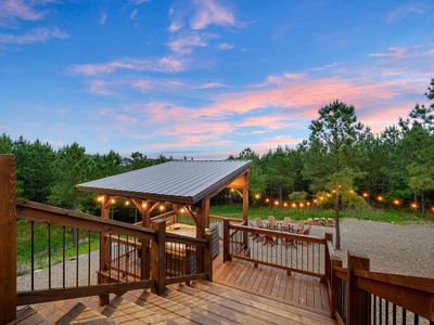 The covered hot tub!