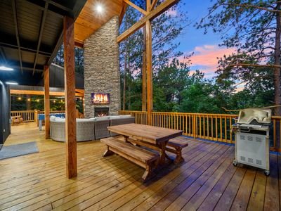 Outdoor dining table!