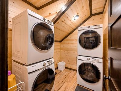 2 washers and 2 dryers on the main level.