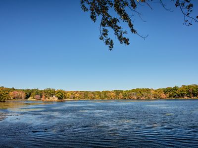 Views from the dock, looking out over the water.