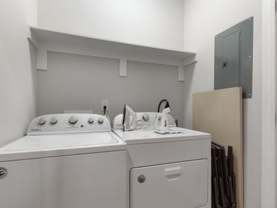 Top unit: Washer and dryer in unit