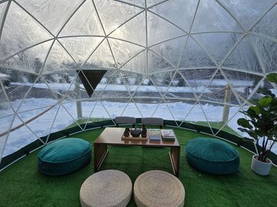 The first igloo is inspired by the Japanese teahouse tradition.