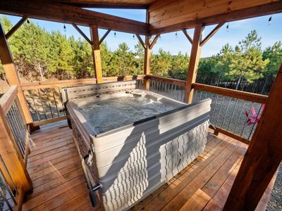 The 8-person hot tub!