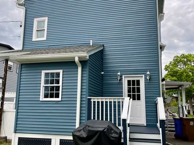 Back porch and grill area