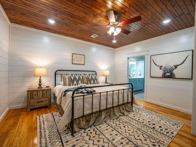Just off of the living room is the Master Suite!