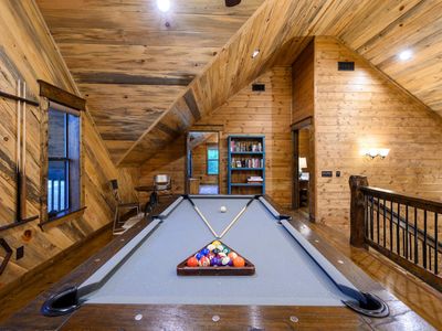 The pool table.