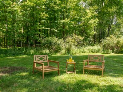 Tuck yourself away under the trees.