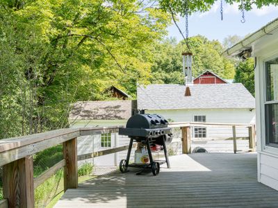The soft sound of wind chimes is the perfect soundtrack for grilling on a warm night