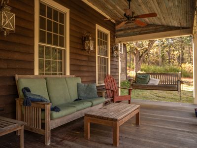 Sip on  a warm drink on the porch