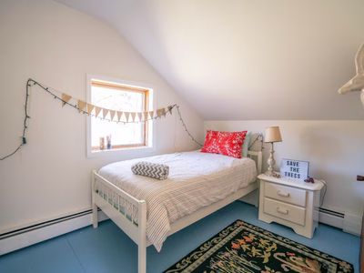 Small children's room with twin bed