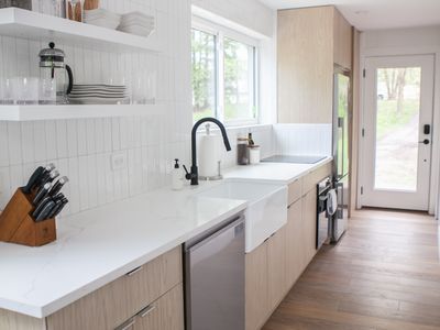 Kitchen area interior.