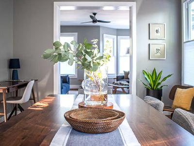 Morning light in the dining room