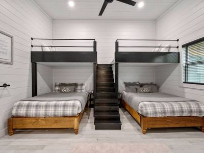 Ample amounts of sleeping space in the Bunk Room.