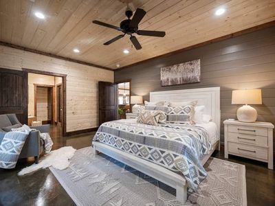 Main level-Master Suite with private bath