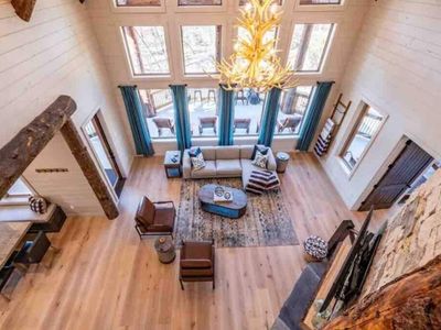 A birds eye view of the main living space!