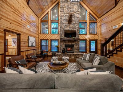 The lodge room is the perfect space for the group to gather.