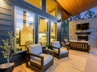 Additional outdoor lounge seating.