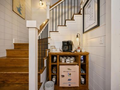 The coffee bar.