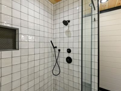 The walk-in shower!