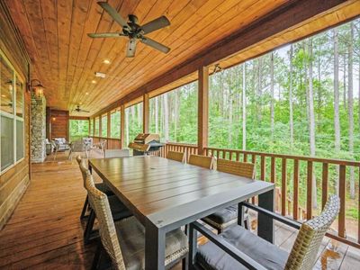 Another option is an 8-seater outdoor dining table.