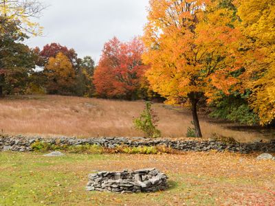 Enjoy the firepit on chilly nights.
