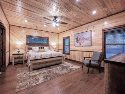 A King Suite with a private bathroom.