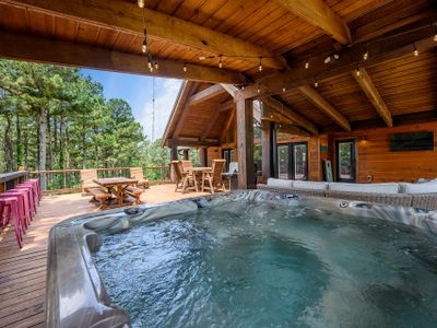 The hot tub is the perfect end to any day.