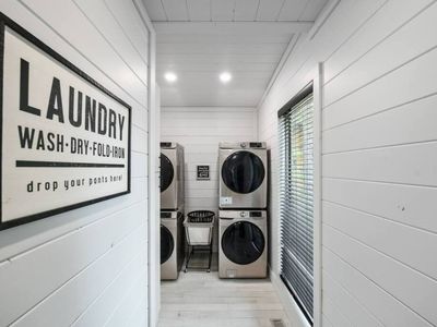 Washers and dryers are available to all guests.