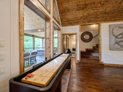 Shuffleboard found in the main living area.