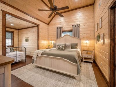 Second Story-King (2) Suite with daybed-Shared bath.