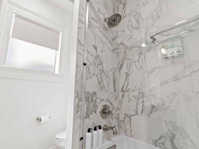 Delightful ensuite bathroom with shower