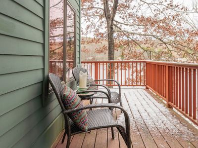 Enjoy a warm cup of tea on the patio