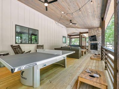 A ping pong table is also an option for those with a competitive spirit.