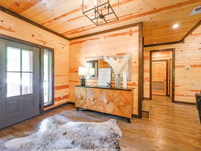 Once you entered you are greeted with pen space and welcoming wooden accents.