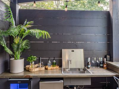 A peak behind the poolside bar.