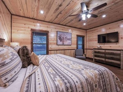 All rooms come with a flat screen TV.