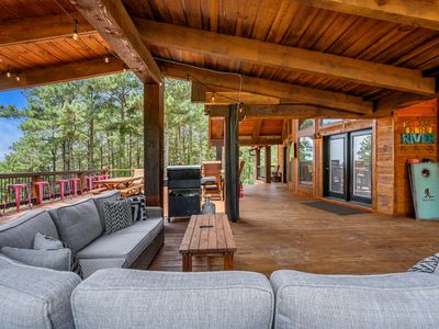 The patio is a perfect entertaining space.
