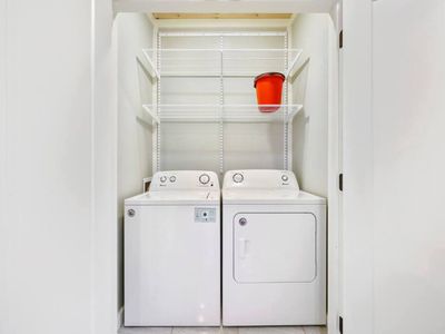 A washer and dryer are available for your use!